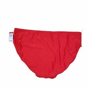 Basic Editions size 16 Red Bikini Bottoms NWT